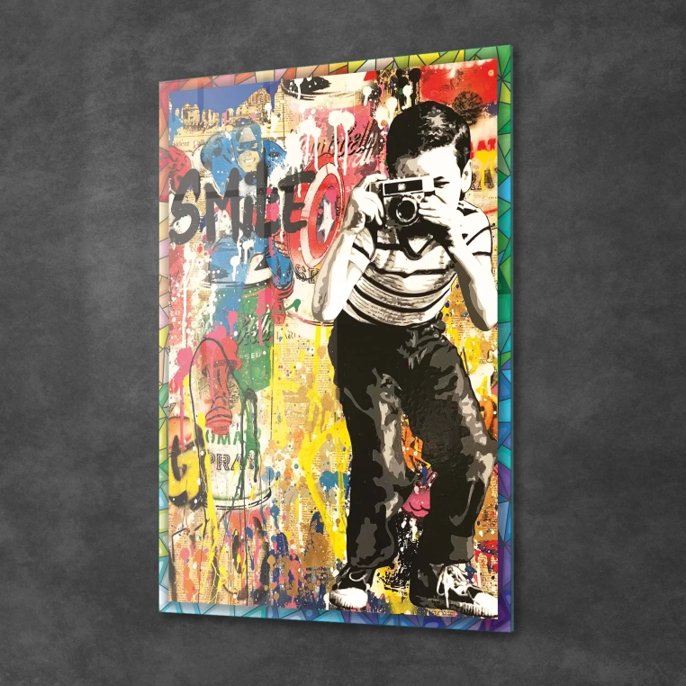 Decovetro Cam Tablo Pop Art Karma 30x40 cm