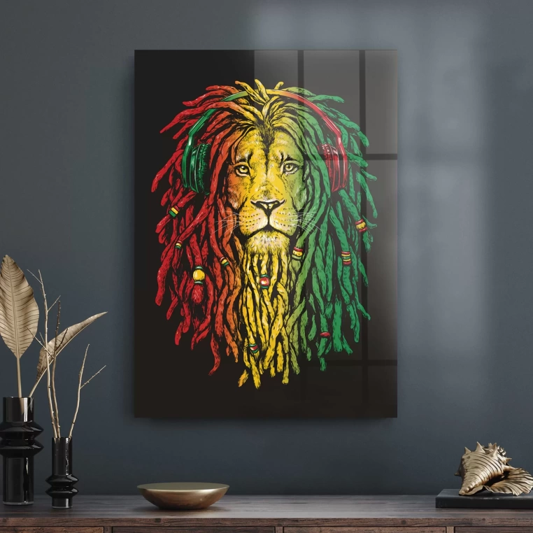 Decovetro Cam Tablo Pop Art Lion 30x40 cm