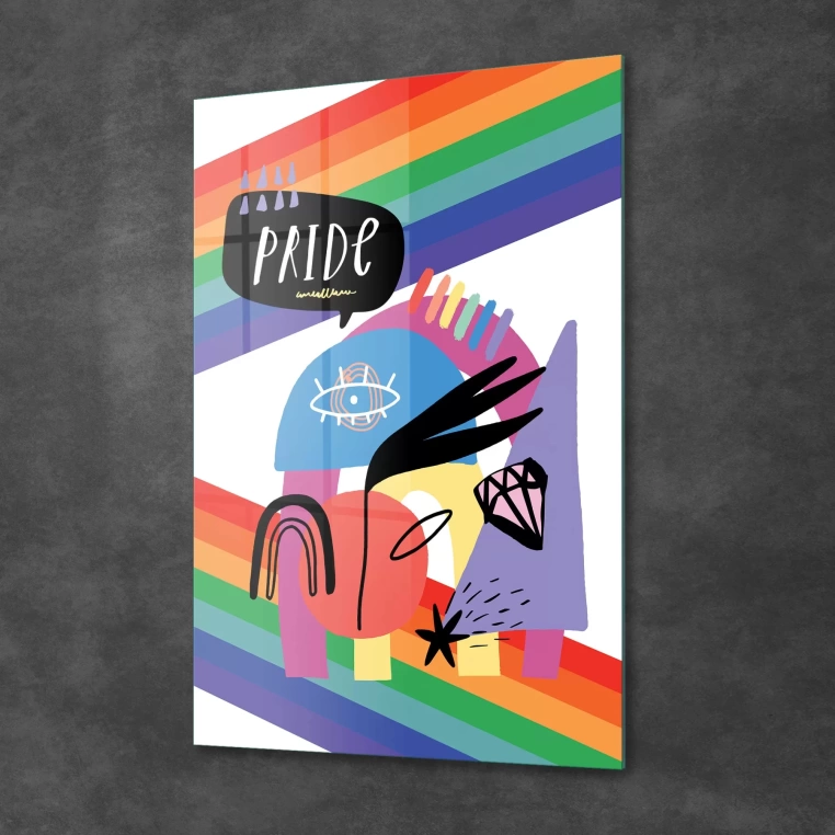 Decovetro Cam Tablo Pride Aesthetic 30x40 cm