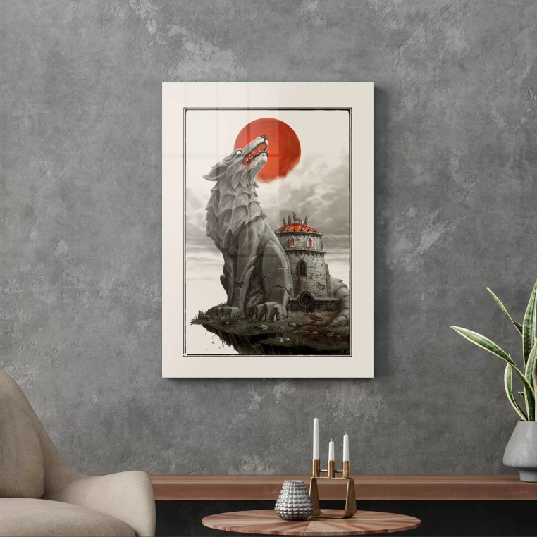 Decovetro Cam Tablo Red Wolf 50x70 cm