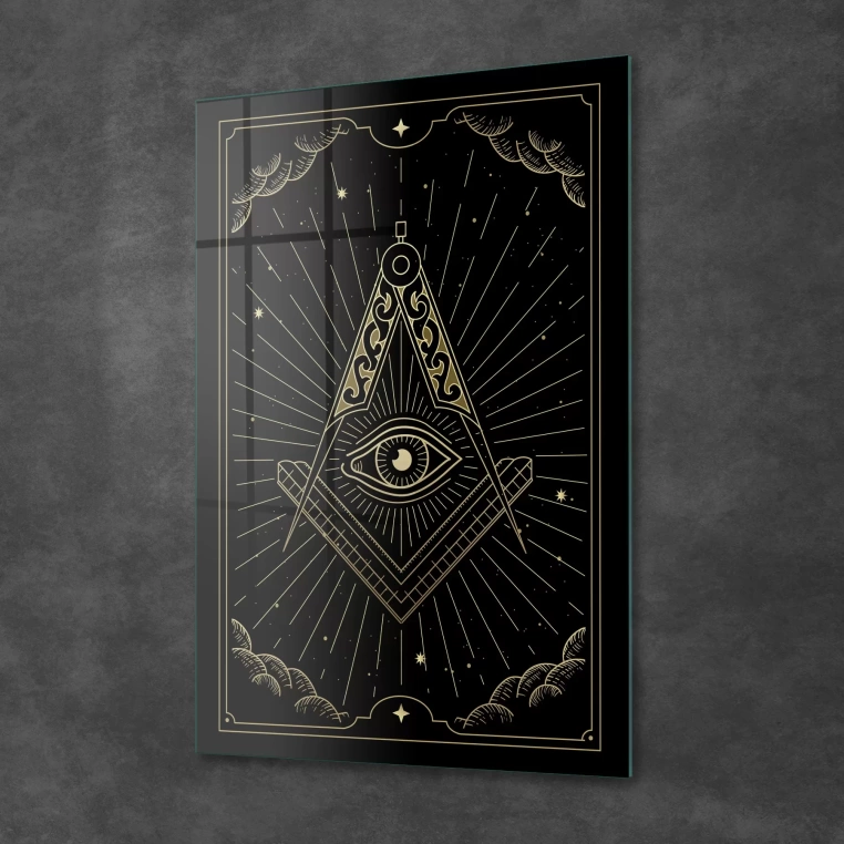Decovetro Cam Tablo Spiritual Eye Dark 30x40 cm