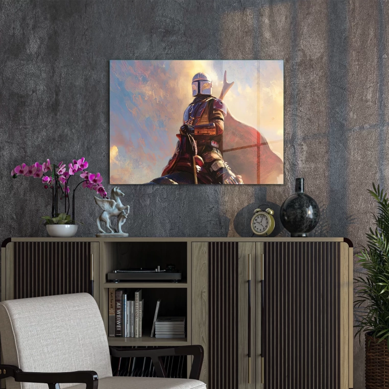 Decovetro Mandalorian Series Cam Tablo 30x40 cm