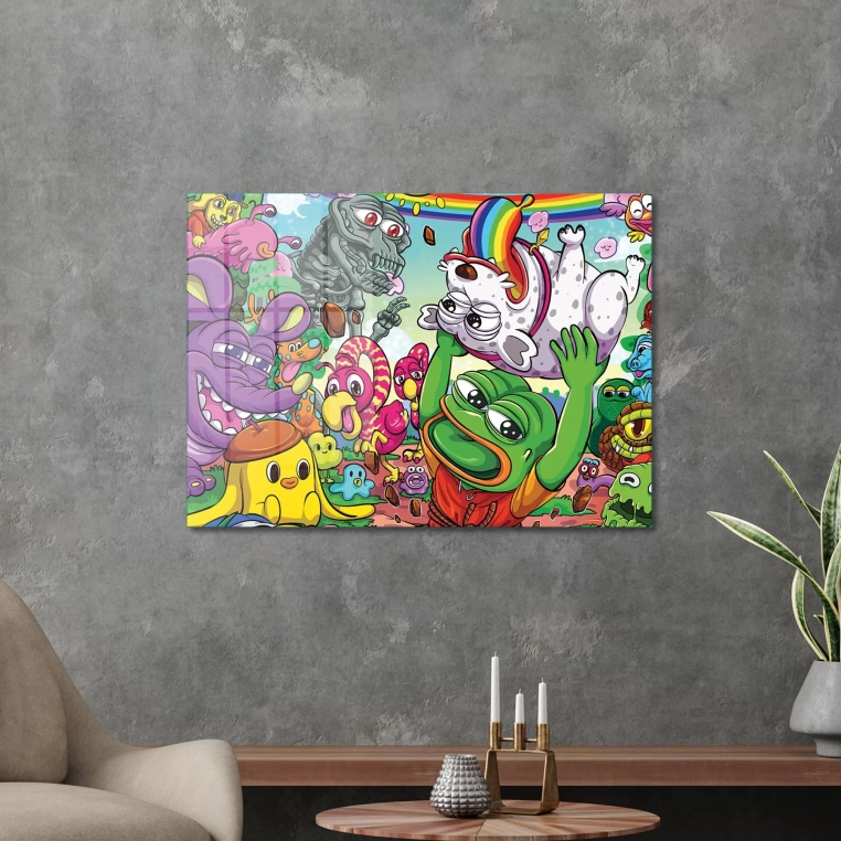 Decovetro Pop Art Freaky Cam Tablo 50x70 cm