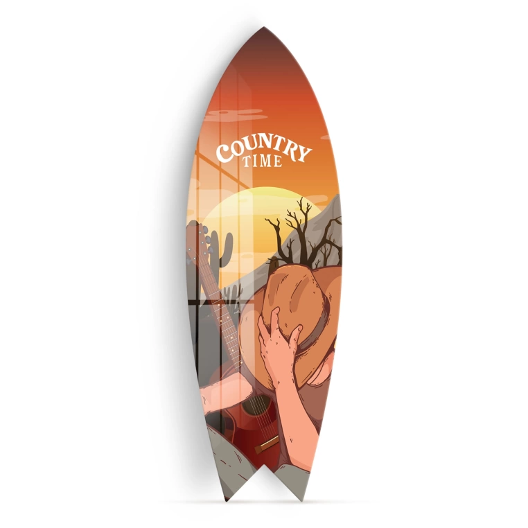 Decovetro ST 4027 Dekoratif Cam Sörf Tahtası 33x100 Cm