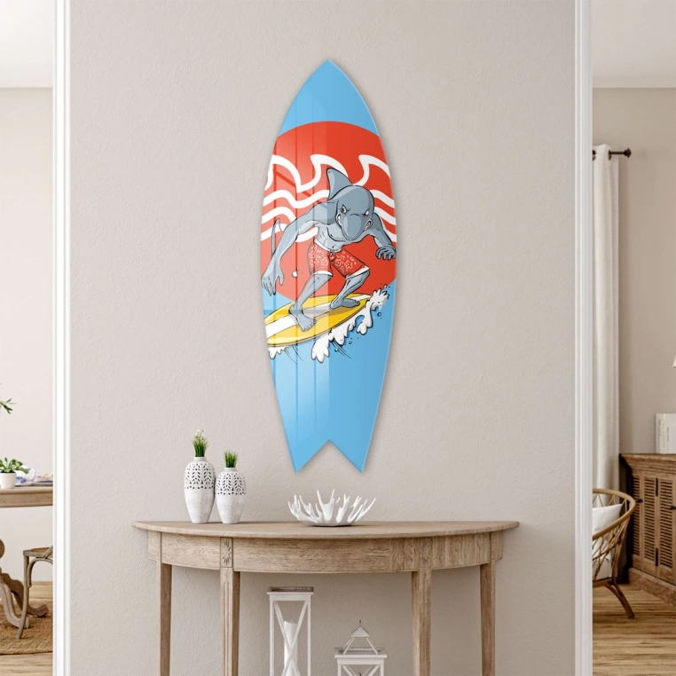 Decovetro ST 4034 Dekoratif Cam Sörf Tahtası 33x100 Cm