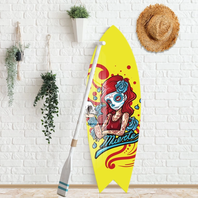 Decovetro ST 4065 Dekoratif Cam Sörf Tahtası 33x100 Cm