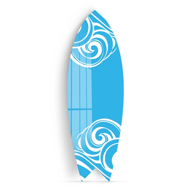 Decovetro ST 4077 Dekoratif Cam Sörf Tahtası 33x100 Cm
