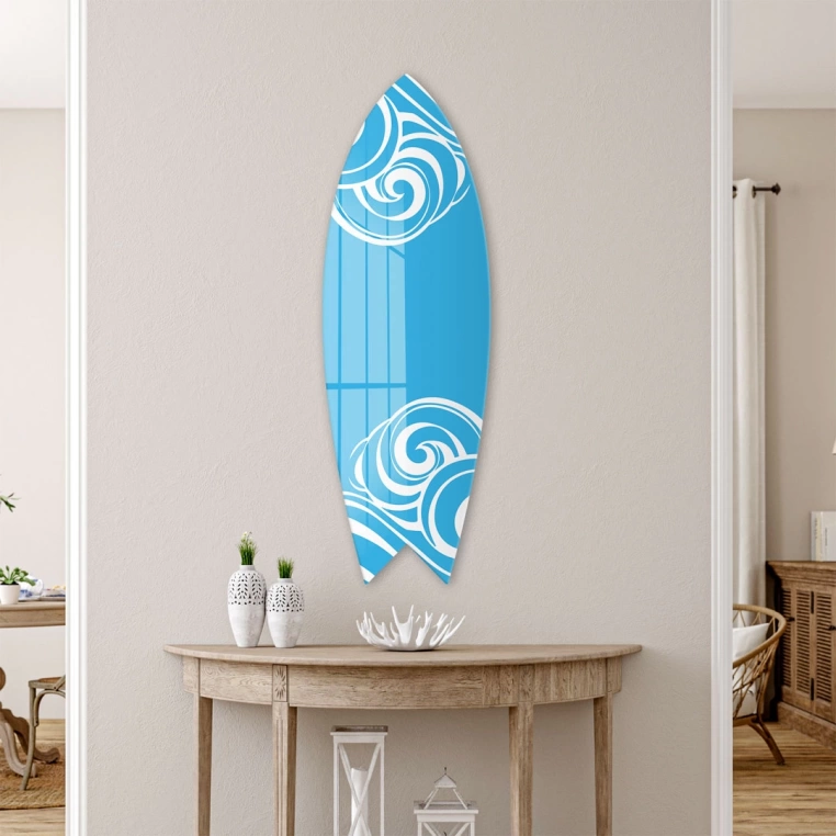 Decovetro ST 4077 Dekoratif Cam Sörf Tahtası 33x100 Cm