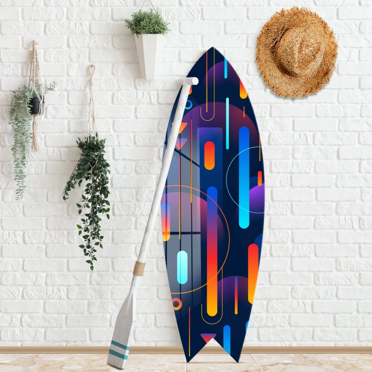 Decovetro ST 4114 Dekoratif Cam Sörf Tahtası 33x100 Cm