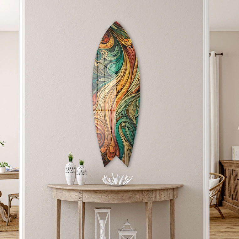 Decovetro ST 4117 Dekoratif Cam Sörf Tahtası 33x100 Cm