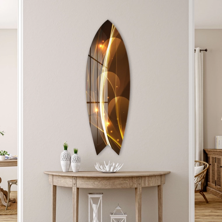 Decovetro ST 4129 Dekoratif Cam Sörf Tahtası 33x100 Cm