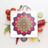 Decovetro Cam Kesme Tahtası Kare Mandala 6 Desenli