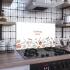 Decovetro Ocak Arkası Koruyucu Cooking Love Desenli 60x40cm