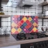 Decovetro Ocak Arkası Koruyucu Kare Mandala Desenli 60x40cm