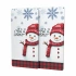 Decovetro Cam Kahve Sofra Sunum Tablası 2li Set Christmas Winter Yılbaşı Desenli 30 x 15 cm