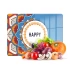 Decovetro Cam Kesme Tahtası ve Sunumluk Happy Desenli 20x30 Cm