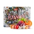 Decovetro Cam Kesme Tahtası ve Sunumluk İstanbul Desenli 20x30 Cm