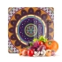 Decovetro Cam Kesme Tahtası ve Sunumluk Kare Mandala 1 Desenli 30x30 Cm