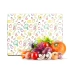 Decovetro Cam Kesme Tahtası ve Sunumluk Karışık Meyve Sebze Desenli 20x30 Cm