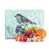 Decovetro Cam Kesme Tahtası ve Sunumluk Kuş Çiçek Renk Desenli 20x30 Cm
