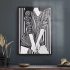 Decovetro Cam Tablo Black White Woman 50x70 cm