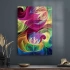 Decovetro Cam Tablo Dalgalı Karışık Çiçek Desen 30x40 cm