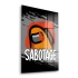 Decovetro Cam Tablo Gamer Sabotage Among Us 30x40 cm