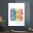 Decovetro Cam Tablo Love Is Love 70x100 cm