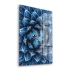 Decovetro Cam Tablo Mavi Çiçek Desenli 30x40 cm