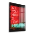 Decovetro Cam Tablo Neon Love 30x40 cm