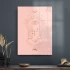 Decovetro Cam Tablo Pink Eye And Butterfly 70x100 cm