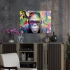 Decovetro Cam Tablo Pop Art Funny Monkey 70x100 cm