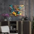 Decovetro Cam Tablo Soyut Renkli Dalgalı Backround 30x40 cm
