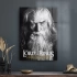 Decovetro Cam Tablo Yüzüklerin Efendisi Gandalf Never late 30x40 cm