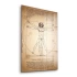 Decovetro Davinci Vitruvius Adamı Cam Tablo 30x40 cm