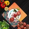 Decovetro Cam Kesme Tahtası Kare Love Mandala Desenli 30x30 Cm