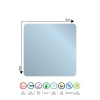 Decovetro Cam Kesme Tahtası Kare Happy Desenli 30x30 Cm