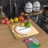 Decovetro Cam Kesme Tahtası Kare Welcome Desenli