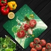 Decovetro Cam Kesme Tahtası Kare Ananas Desenli