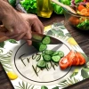 Decovetro Cam Kesme Tahtası Kare Fresh Kitchen Desenli
