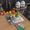 Decovetro Cam Kesme Tahtası Kare Karışık Desenli 30x30 Cm