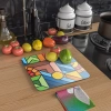 Decovetro Cam Kesme Tahtası Kare Karma Geometrik Desenli