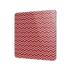 Decovetro Cam Kesme Tahtası Kare Kırmızı Çizgi Desenli 30x30 Cm