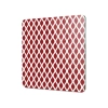 Decovetro Cam Kesme Tahtası Kare Kırmızı Geometrik Desenli 30x30 Cm