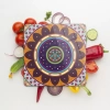 Decovetro Cam Kesme Tahtası Kare Mandala 1 Desenli
