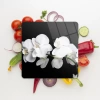 Decovetro Cam Kesme Tahtası Kare Orkide Desenli 30x30 Cm