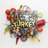 Decovetro Cam Kesme Tahtası Kare Turkey Desenli