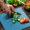 Decovetro Cam Kesme Tahtası Kare Turkuaz Rengi 30x30 Cm