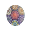 Decovetro Cam Kesme Tahtası Yuvarlak Altıgen Mandala Desenli