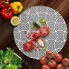 Decovetro Cam Kesme Tahtası Yuvarlak Geometrik Çizgiler Desenli